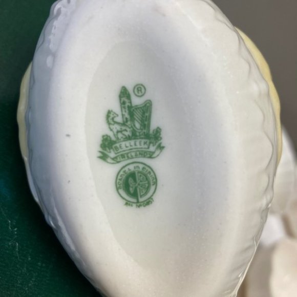 Belleek Pottery Bowl Swan Lustre 4" - Picture 5 of 5